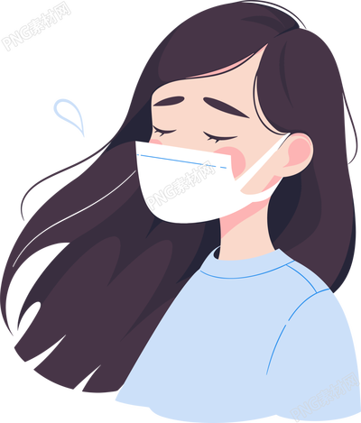 生病女孩創(chuàng)意設計元素