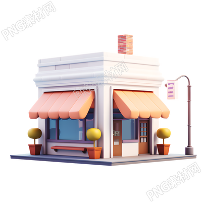 3D購(gòu)物小店高清圖形素材