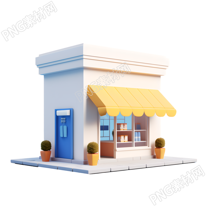 3D购物小店高清图形设计素材