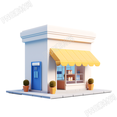 3D購(gòu)物小店高清圖形設(shè)計(jì)素材