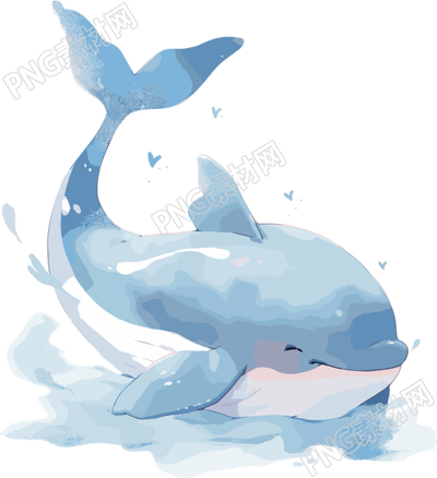 鯨魚高清插畫素材