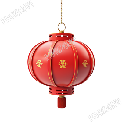 3D紅燈籠創(chuàng)意設(shè)計(jì)插圖