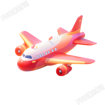 3D飛機(jī)透明背景素材