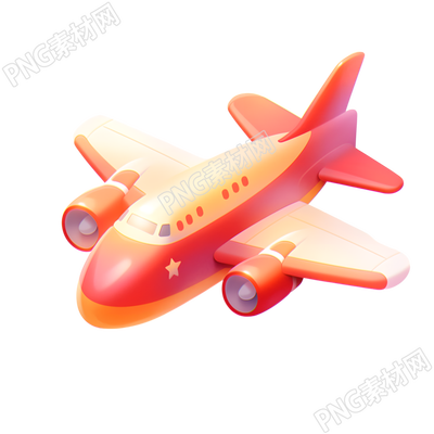 3D飛機(jī)可愛(ài)卡通風(fēng)格素材