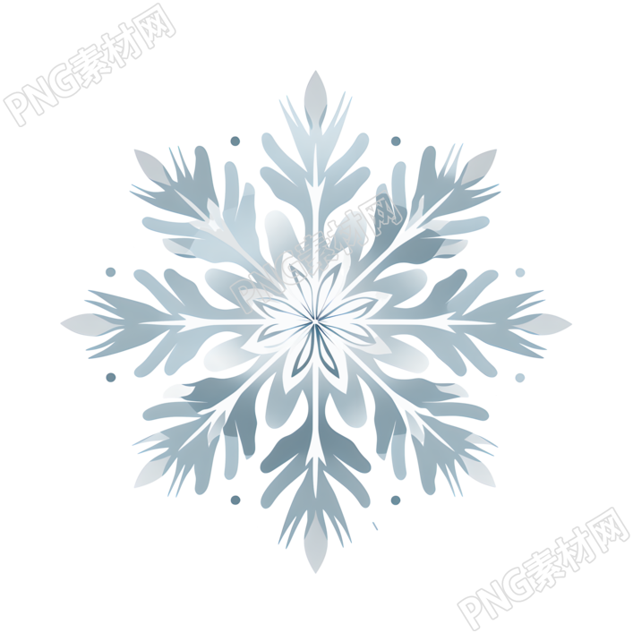 雪花简约2D矢量艺术素材