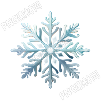 雪花矢量图素材