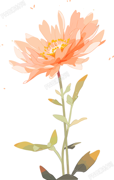 線條花朵圖形素材