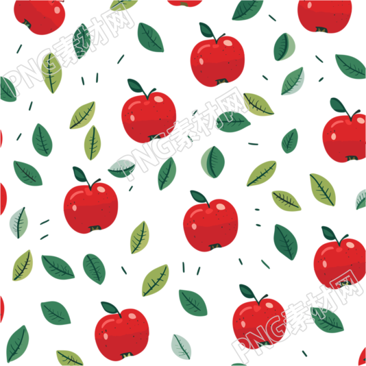 苹果装饰插画设计元素