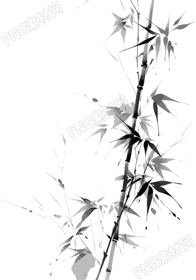 水墨竹子創(chuàng)意設(shè)計(jì)插圖