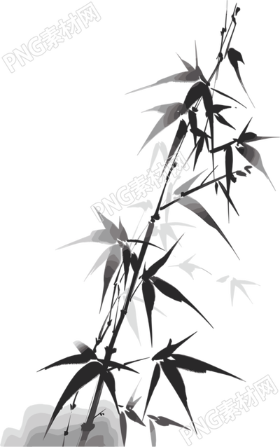 水墨竹子商業(yè)設(shè)計(jì)元素