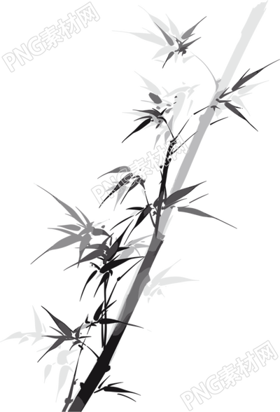 水墨竹子高清創(chuàng)意設(shè)計(jì)插畫