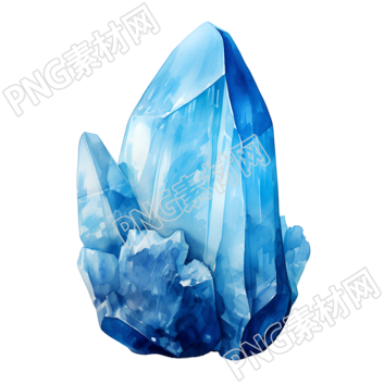 水晶透明背景插畫