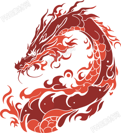 中國(guó)龍透明背景設(shè)計(jì)元素