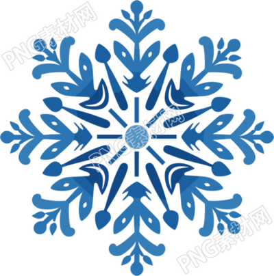 藍色雪花商業(yè)設(shè)計元素