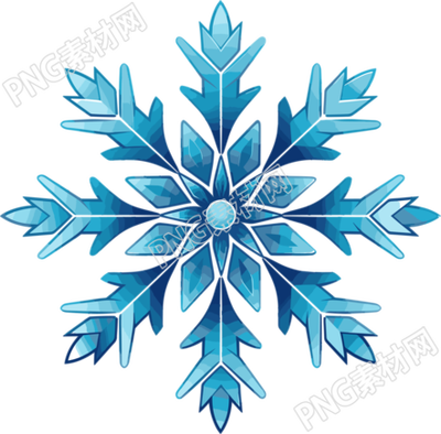 藍色雪花商業(yè)設(shè)計素材