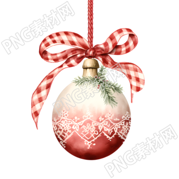 復(fù)古圣誕裝飾水彩風(fēng)格素材