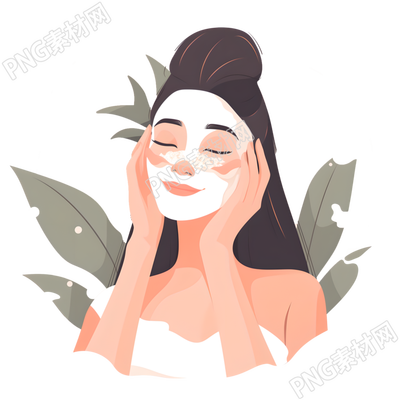 女性护肤清新素材