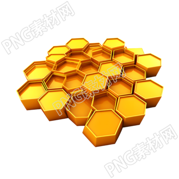 3D蜂巢商用设计元素