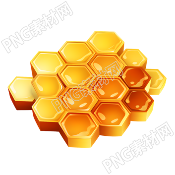 3D蜂巢插画设计素材