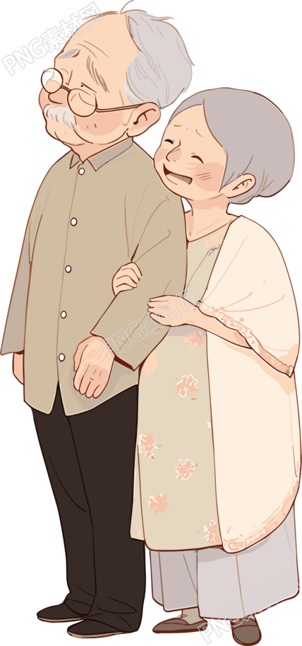 亞洲老夫婦元素