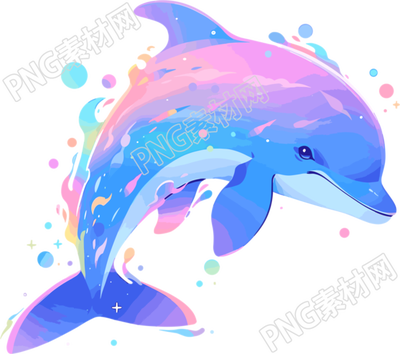 海豚图案PNG素材