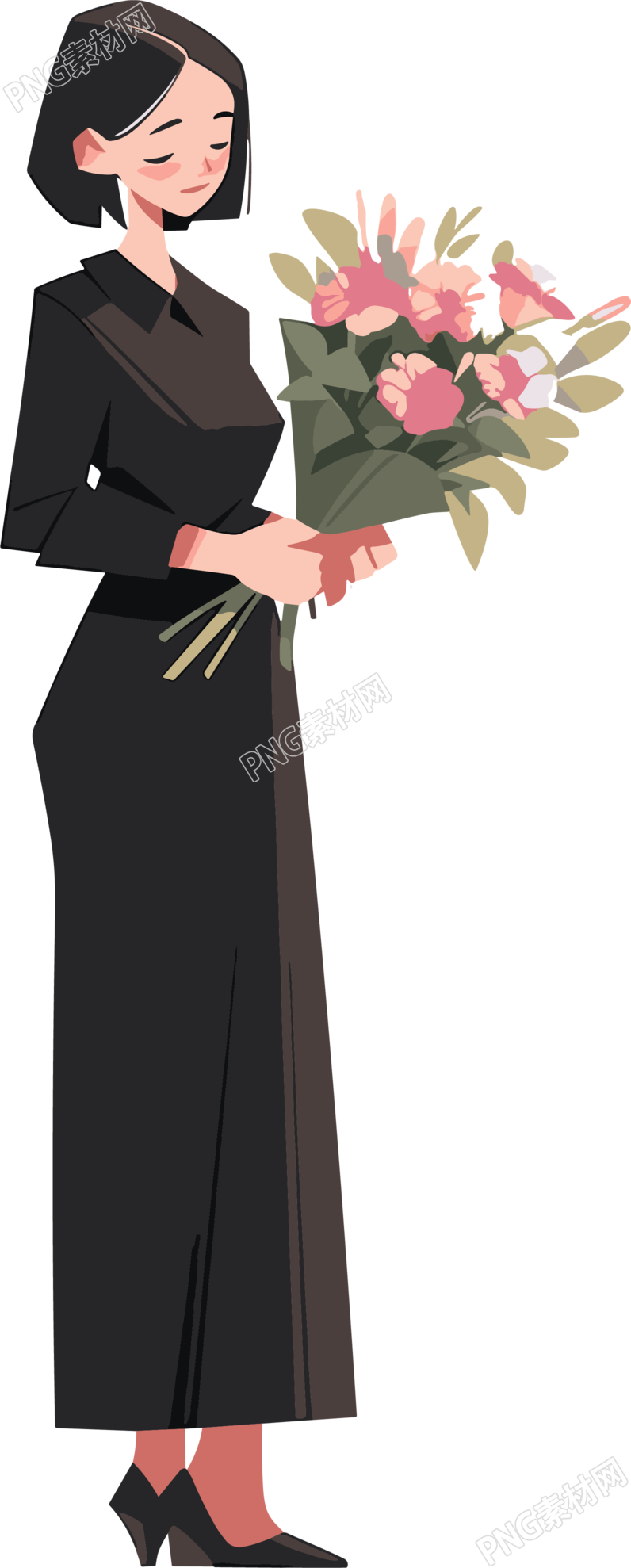 教师节卡通女老师设计元素
