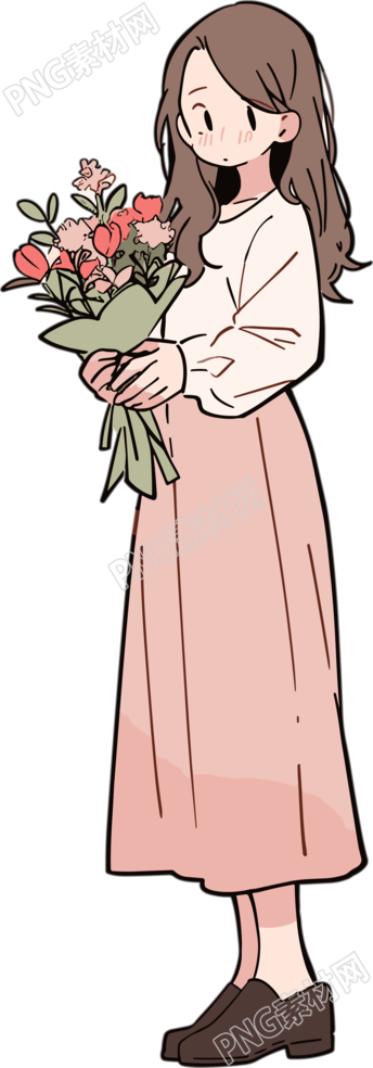 教师节卡通女老师PNG插图