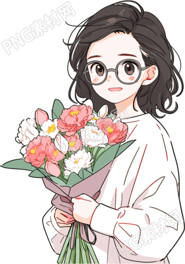 教师节卡通女老师可商用插画