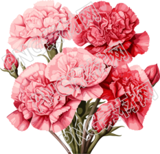 教师节卡通康乃馨素材