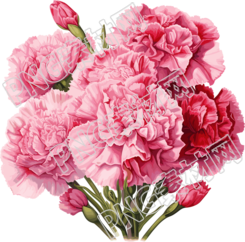 教师节卡通康乃馨插画