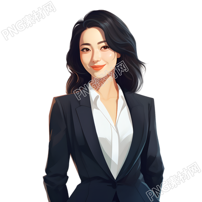 人像老师面带微笑的插图