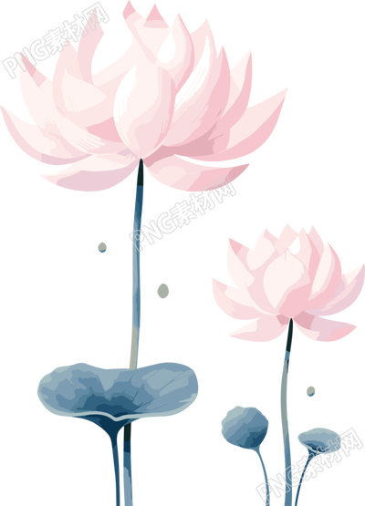 莲花商业创意插画