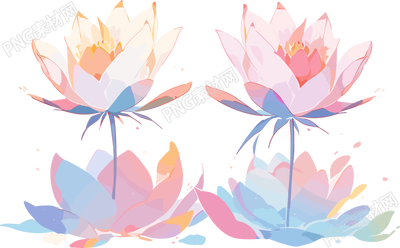 莲花可商用插画设计素材