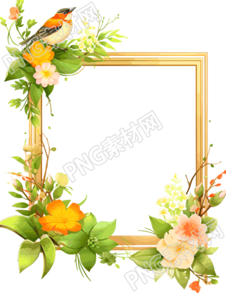 绿色边框商业设计插图