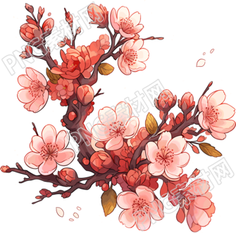 梅花商业设计插图