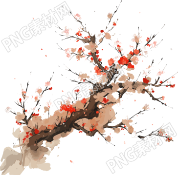 梅花图案PNG素材