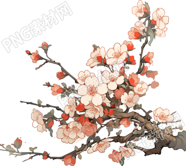 梅花中国风高清PNG素材