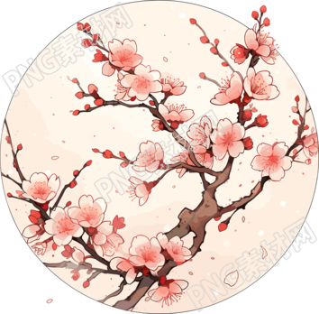 梅花高清透明背景商业设计元素