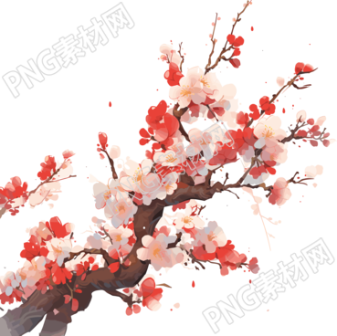 梅花创意图形素材