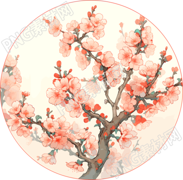 梅花中国风PNG素材