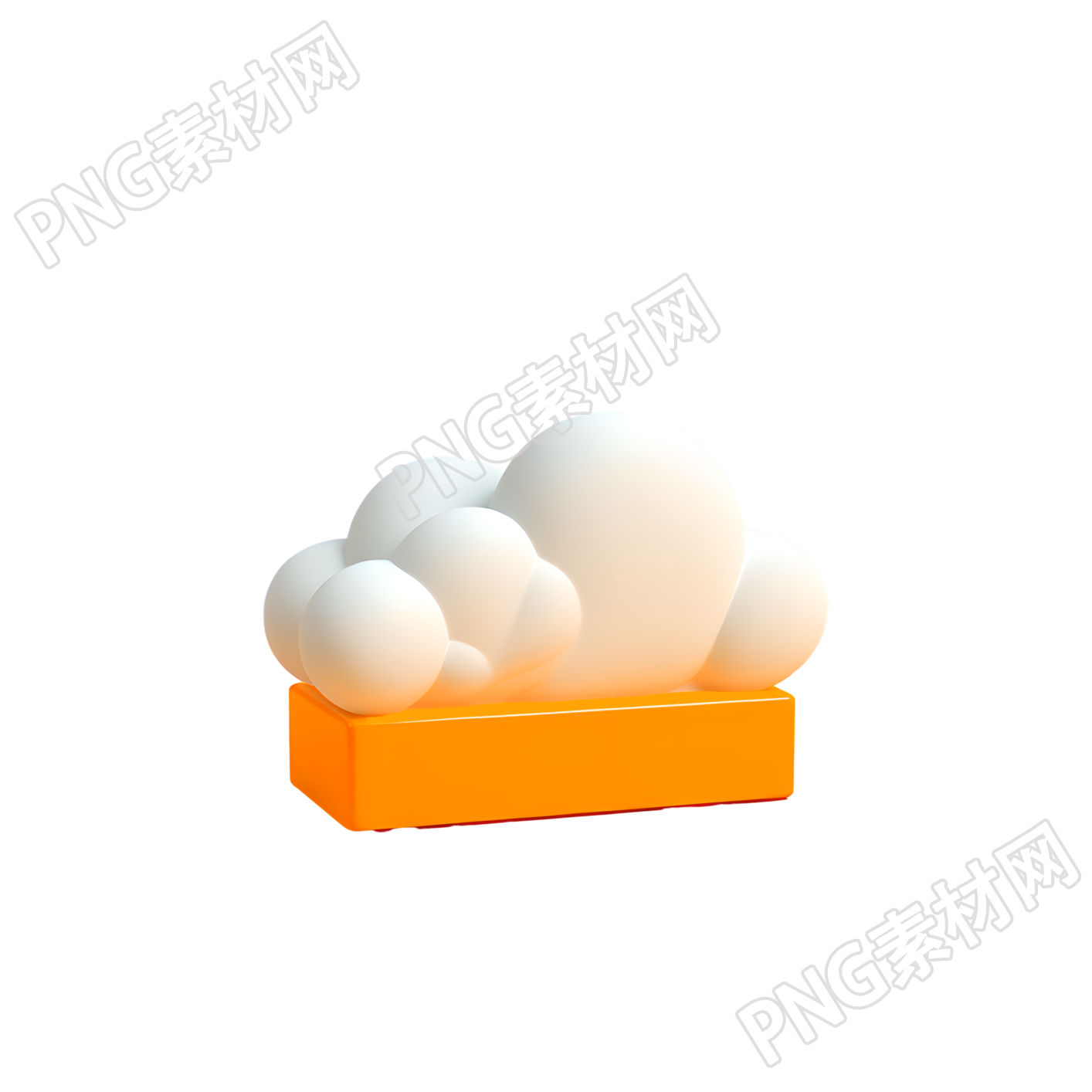 3D立体云PNG图形素材