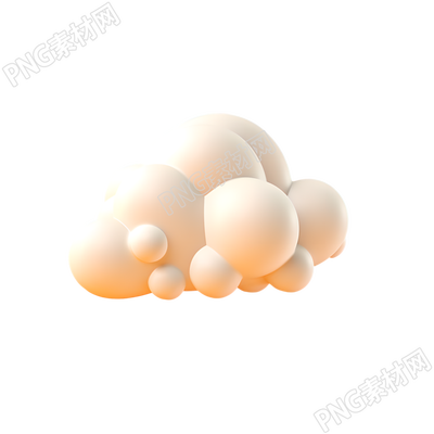 3D立体云插画设计素材