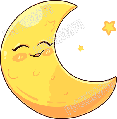 月亮插画设计元素