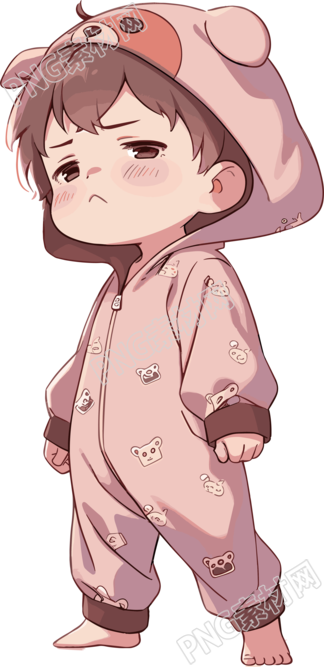 睡衣男孩创意设计插图