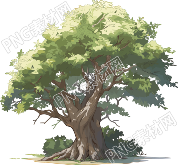 大树插画设计素材
