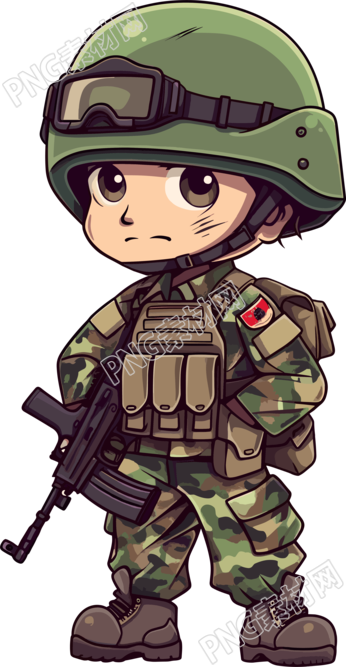 卡通士兵商业设计素材