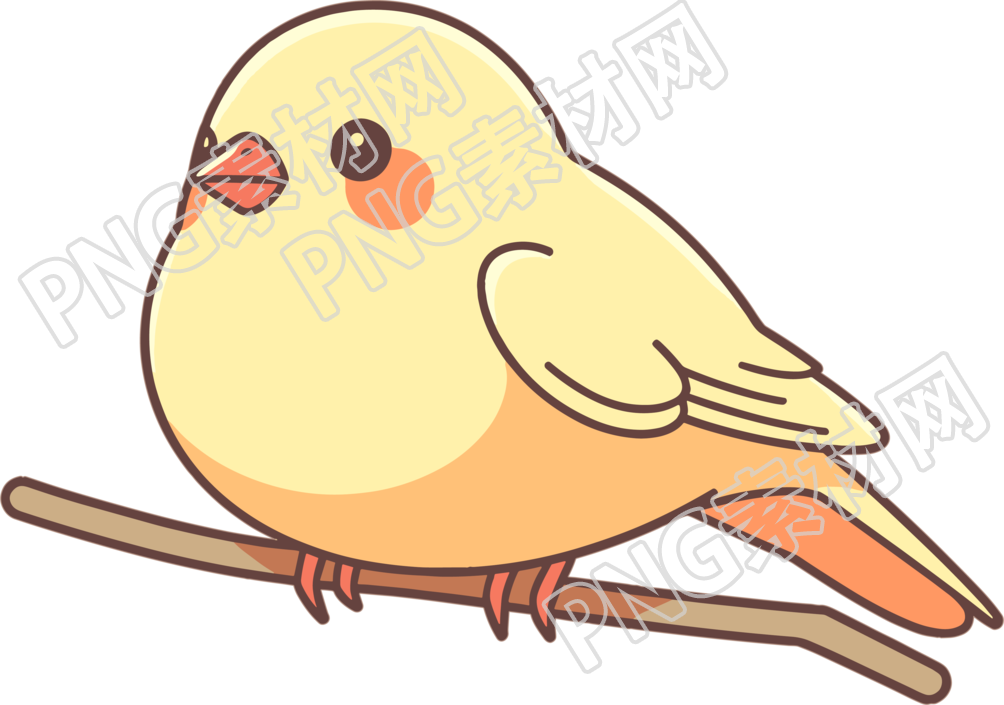 彩色小鸟可商用素材