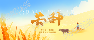 芒种节气南方种稻微信公众号首图