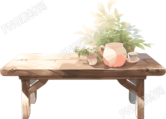 桌子可商用PNG插画