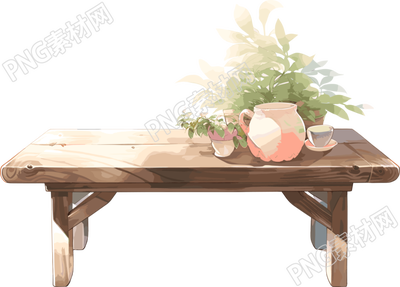 桌子可商用PNG插画
